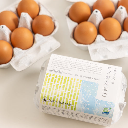 【送料無料】定期便 12ヶ月 オメガたまご(Mサイズ・36個入)